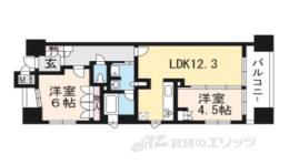 ルネ京都烏丸五条間取り図面