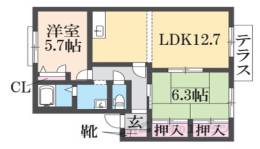 ディアス夢み台C間取り図面