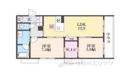 シャーメゾン箱ノ井間取り図面