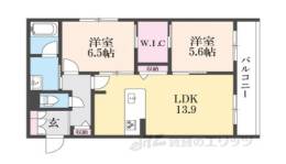 シャーメゾン箱ノ井間取り図面