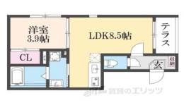 ハーモニーテラス東野南井ノ上町２間取り図面