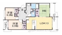 東香里野村マンション間取り図面