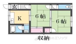 御所市室　貸アパート間取り図面