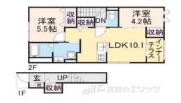 （仮称）南道穂新築アパート間取り図面