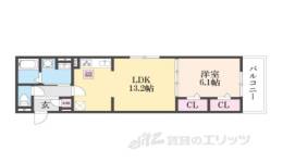 ＧＲＡＭＭ深草Ｎｏｒｔｈ間取り図面