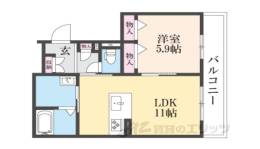 セントリヴィエ京都嵐山３間取り図面