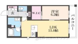 レフィシア城南宮道東間取り図面