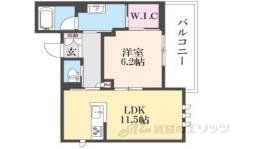 レフィシア城南宮道東間取り図面