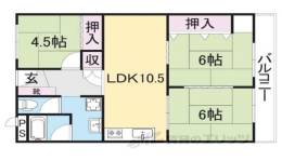 南京終マンションＢ棟間取り図面
