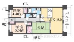カルム八木グリーンブレス間取り図面