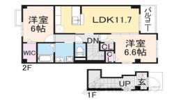サンヒルズB間取り図面