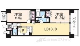 リーガル京都聖護院間取り図面