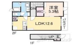 葛本町アパート間取り図面