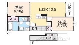 葛本町アパート間取り図面