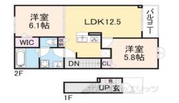 クレールシャトー間取り図面