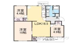 長岡天神ハイツ４号棟間取り図面