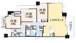 ライオンズ嵯峨天龍寺若宮東の邸間取り図面