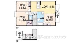 シャーメゾンｆｅｌｉｃｅ間取り図面