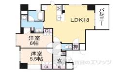 イーグルコート京都御池創苑間取り図面