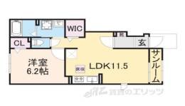 フェリスC間取り図面