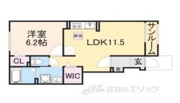 フェリスC間取り図面