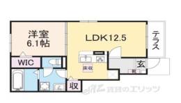 ウィズ・テール南彦根２号館間取り図面
