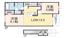 ウィズ・テール南彦根２号館間取り図面