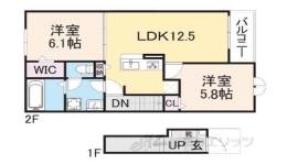 ウィズ・テール南彦根２号館間取り図面