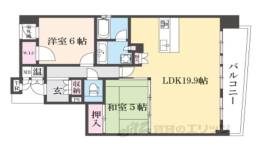 ネバーランド生駒駅前間取り図面