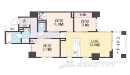 ｲｰｸﾞﾙｺｰﾄ京都御所南ﾌﾟﾚﾐｱﾑ迎賓館間取り図面