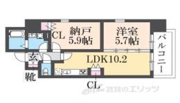 パークフラッツ尼崎間取り図面