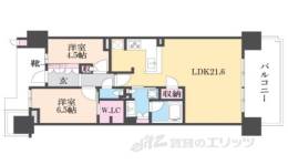 プラウドシティ大津京間取り図面