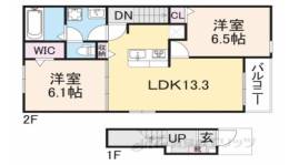 デスパシオ氷上１間取り図面