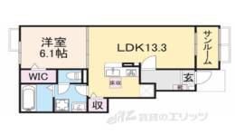 デスパシオ氷上１間取り図面