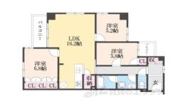 Ｌｉｎｄｅｎ夷町間取り図面