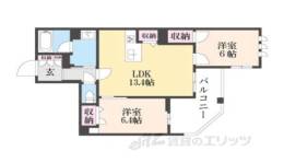 エクレールヴェールシャーメゾン西院間取り図面