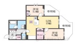 エクレールヴェールシャーメゾン西院間取り図面