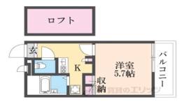 レオパレスエルザ１間取り図面