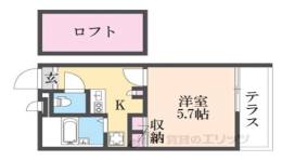 レオパレスエルザ１間取り図面