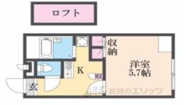 レオパレスエルザ２間取り図面