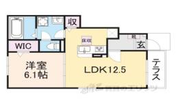 ヒカルサ大津唐崎１間取り図面
