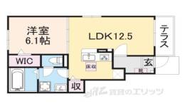 ヒカルサ大津唐崎１間取り図面
