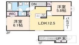 ヒカルサ大津唐崎１間取り図面