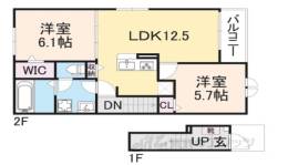 ヒカルサ大津唐崎１間取り図面