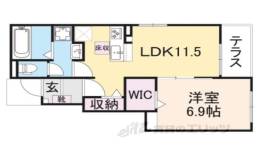 ヒカルサ大津唐崎２間取り図面