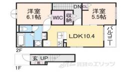 ヒカルサ大津唐崎２間取り図面