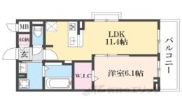 ディアコート唐崎間取り図面