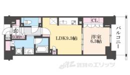 ジオ京都堀川三条間取り図面