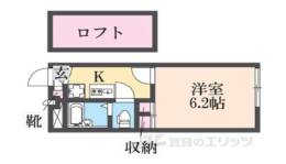 レオパレスハグレー　トマツ２間取り図面