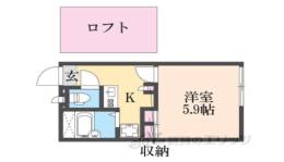レオパレスパレス猪名寺間取り図面